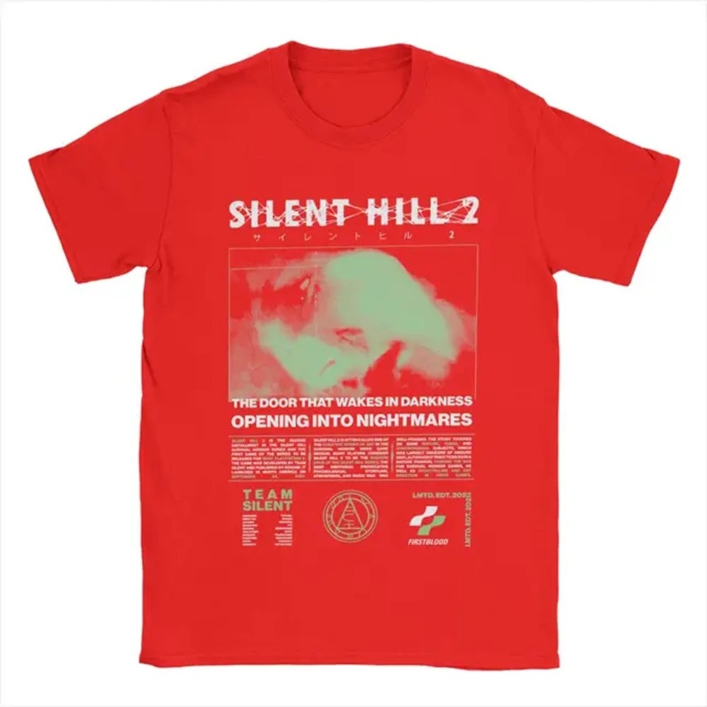 T-shirt en coton à imprimé tête de pyramide Silent Hill 2 pour homme