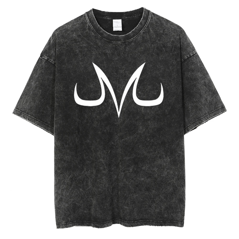 T-shirt graphique surdimensionné pour homme - Style manga vintage