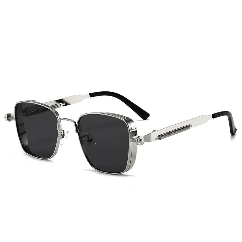 Lunettes de soleil polarisées à monture métallique avec protection UV pour hommes