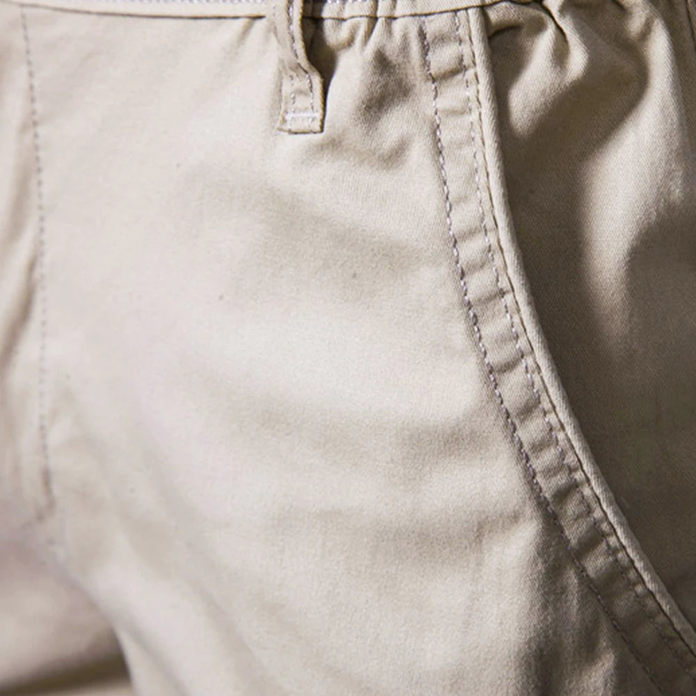Short décontracté en coton respirant avec cordon de serrage – Gym d'été pour hommes