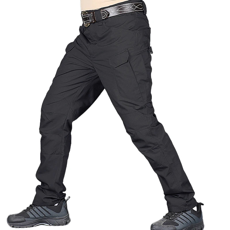 Pantalon cargo tactique multi-poches, style militaire/combat pour homme