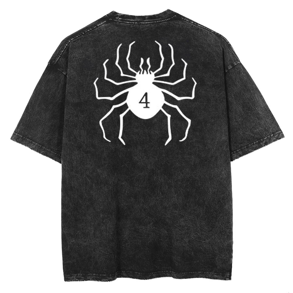 T-shirt graphique surdimensionné pour homme - Style manga vintage