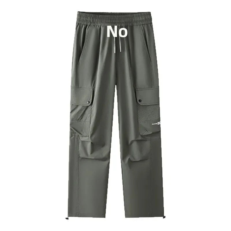 Pantalon cargo coupe droite style parachutiste pour vêtements de travail d'extérieur