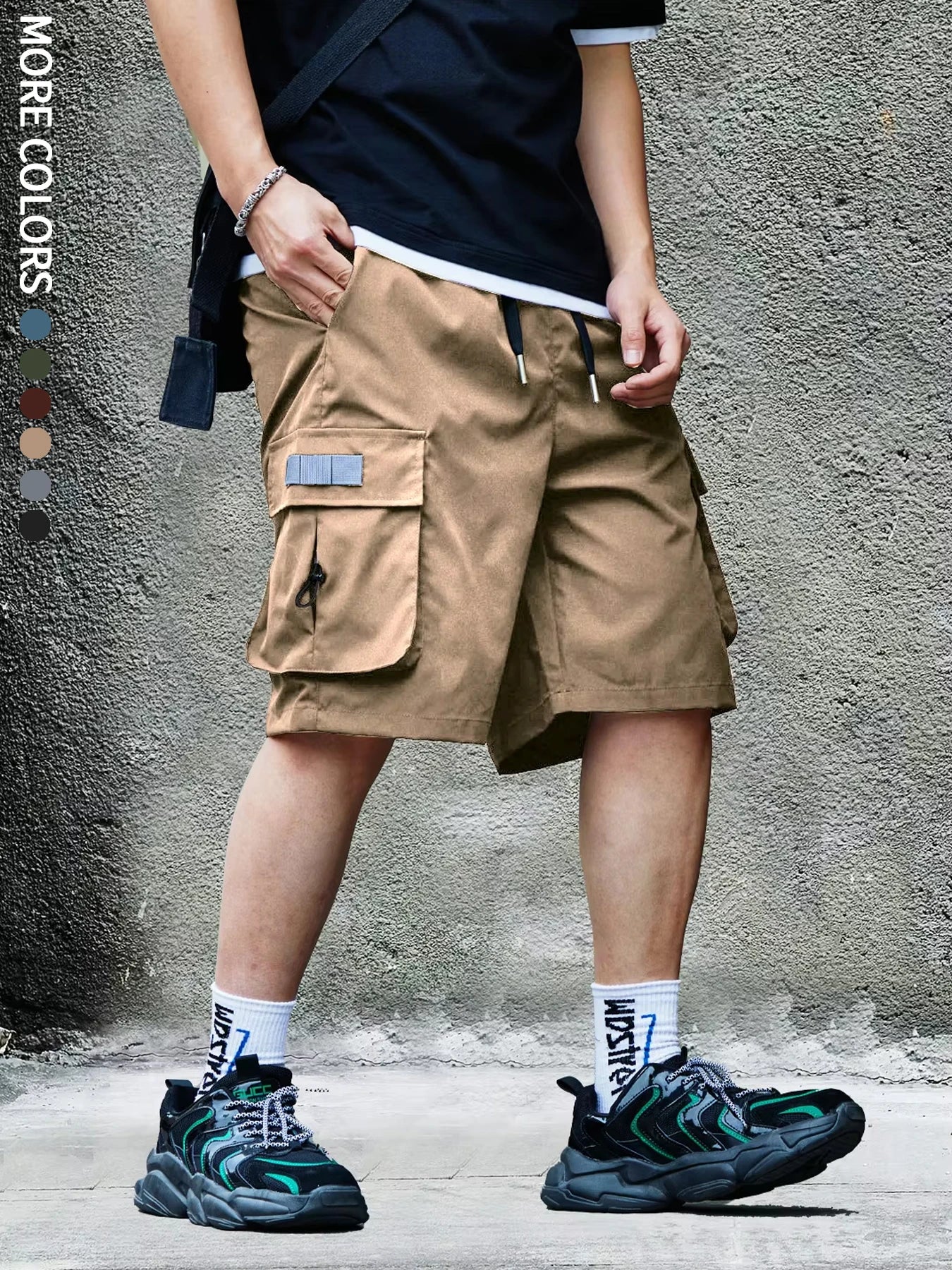 Short cargo d'extérieur à séchage rapide avec grandes poches – Voyage pour homme