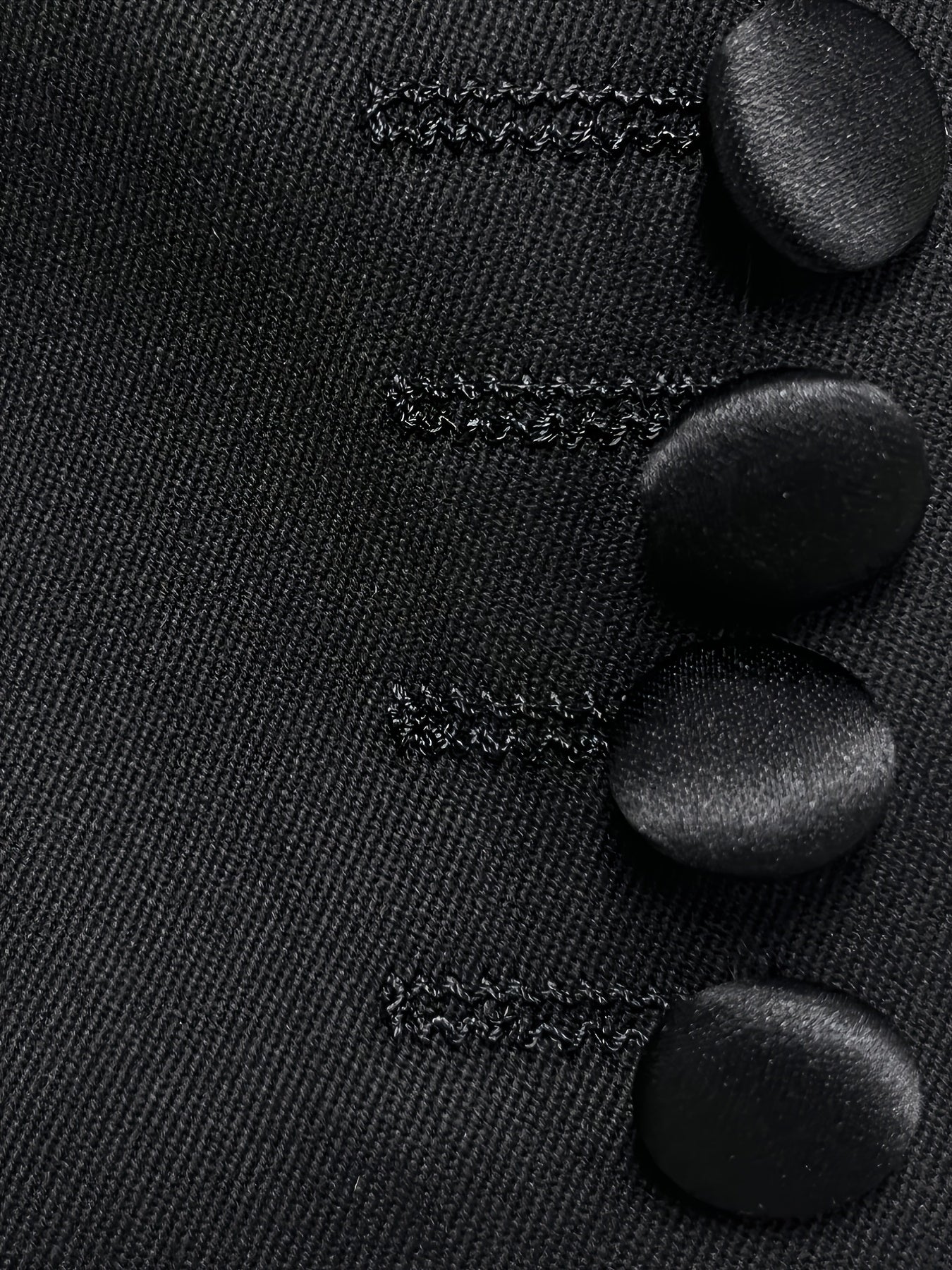 Smoking noir à col en V pour homme - Coupe slim décontractée et élégante