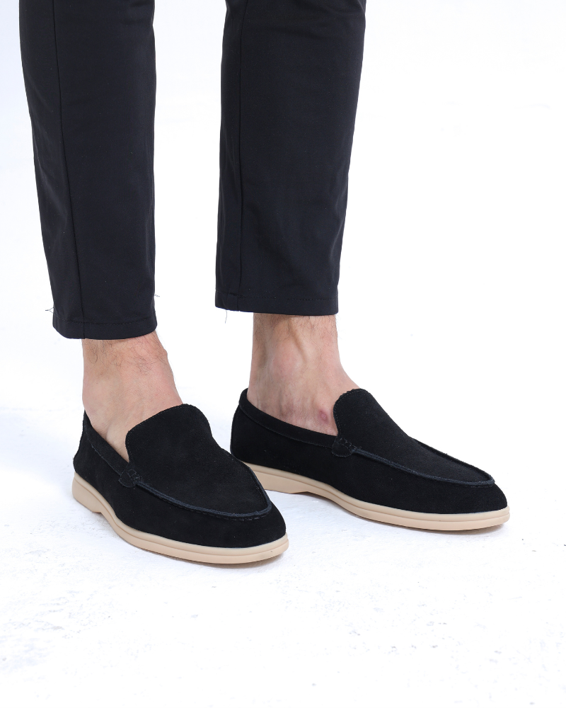 Solvsvanen Loafers en Suède Premium