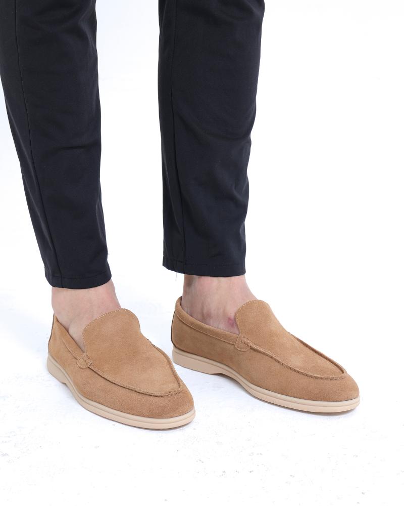Solvsvanen Loafers en Suède Premium