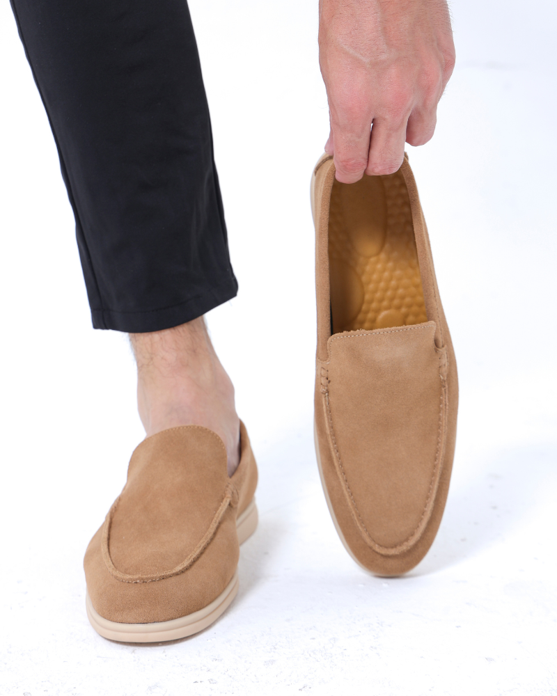 Solvsvanen Loafers en Suède Premium