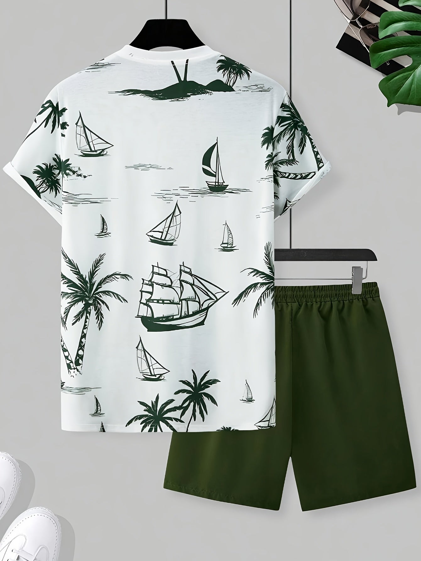 Tenue tropicale homme – Ensemble d'été décontracté, idéal pour les journées chaudes et les vacances