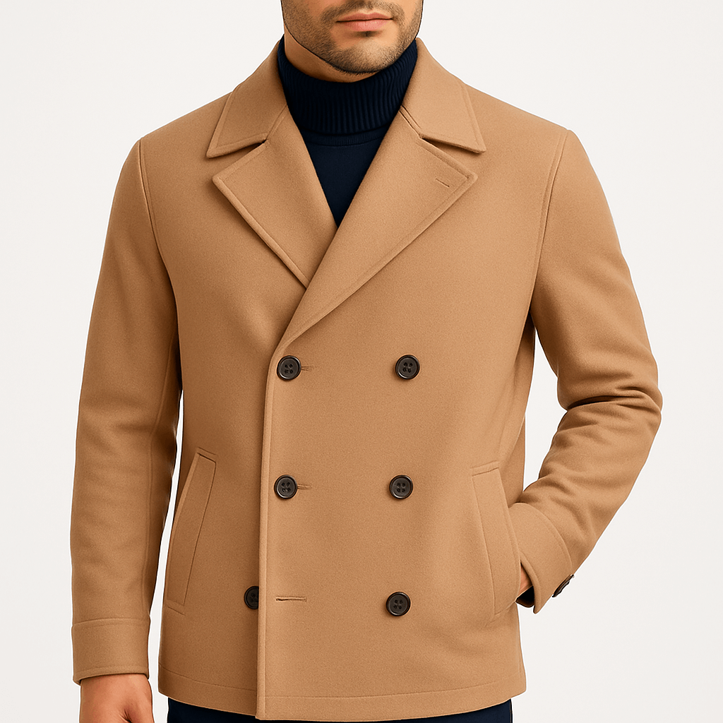 Tenue de Luxe | Trench-coat d'hiver ajusté avec doublure isolée 0
