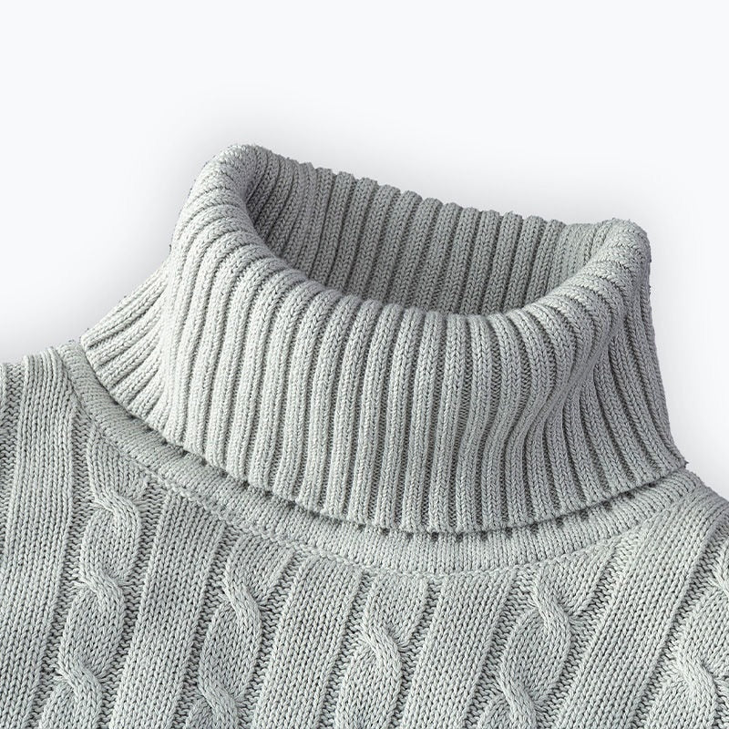 Théo - Pull à col roulé en tricot exclusif pour hommes