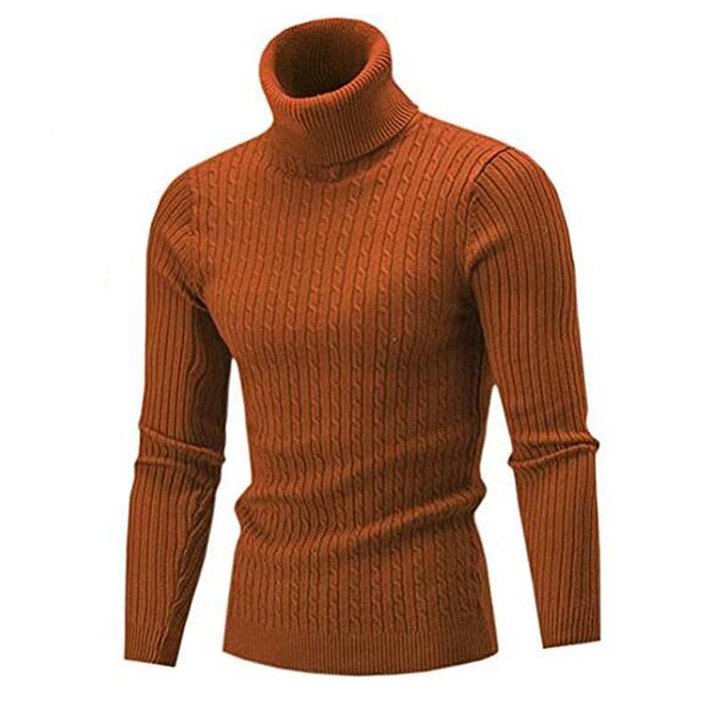 Théo - Pull à col roulé en tricot exclusif pour hommes