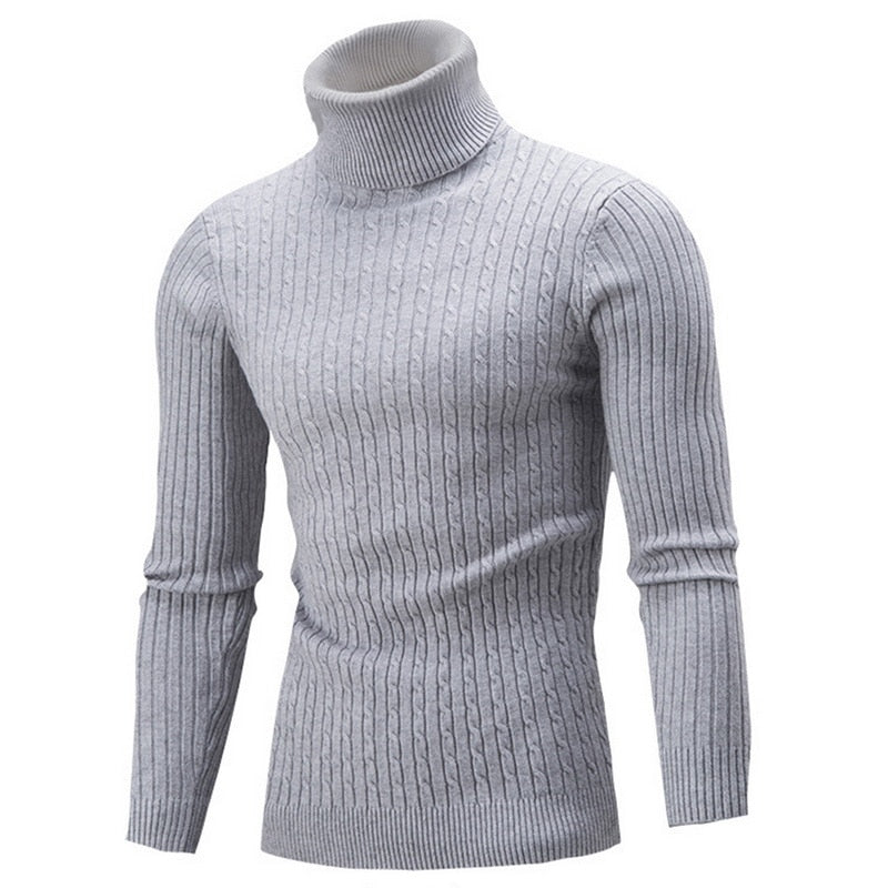 Théo - Pull à col roulé en tricot exclusif pour hommes