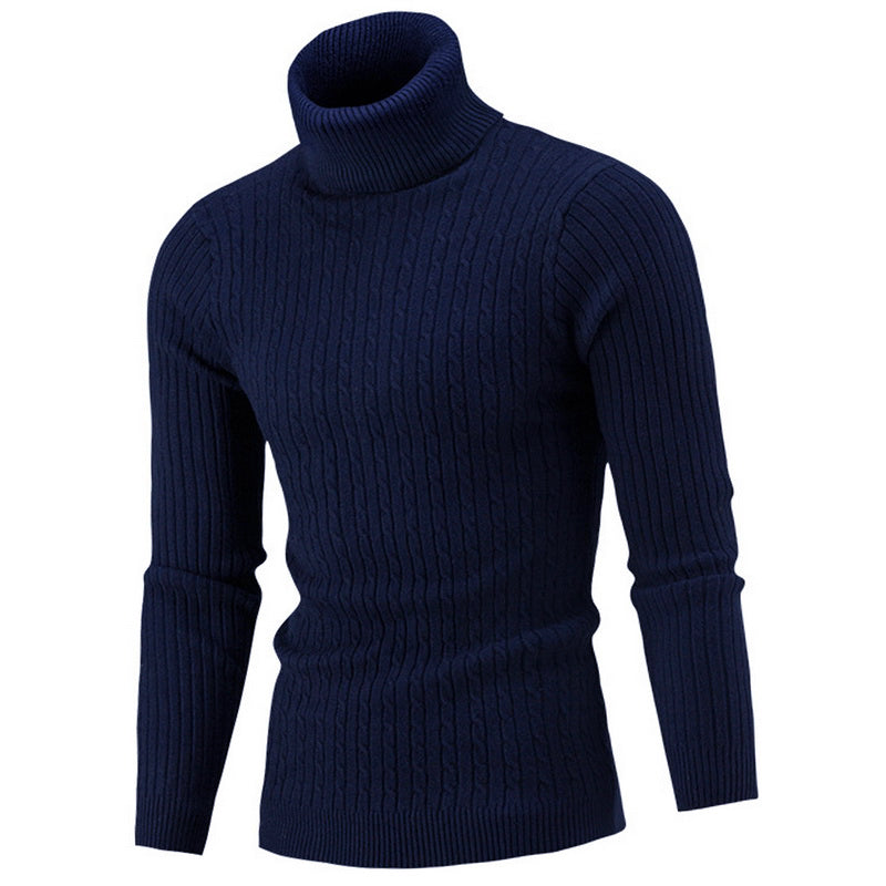 Théo - Pull à col roulé en tricot exclusif pour hommes