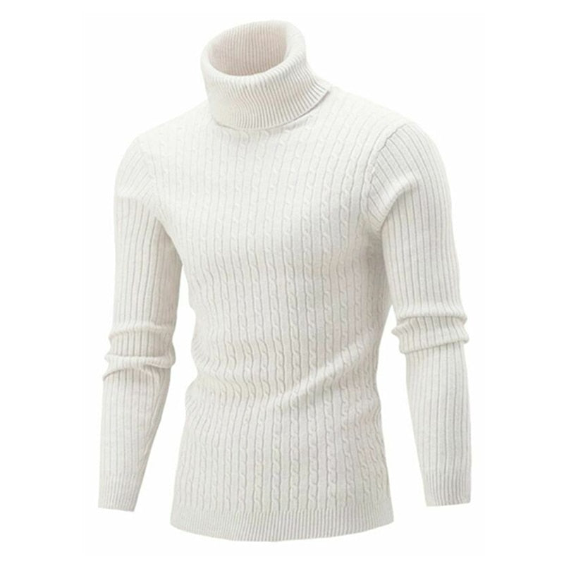 Théo - Pull à col roulé en tricot exclusif pour hommes