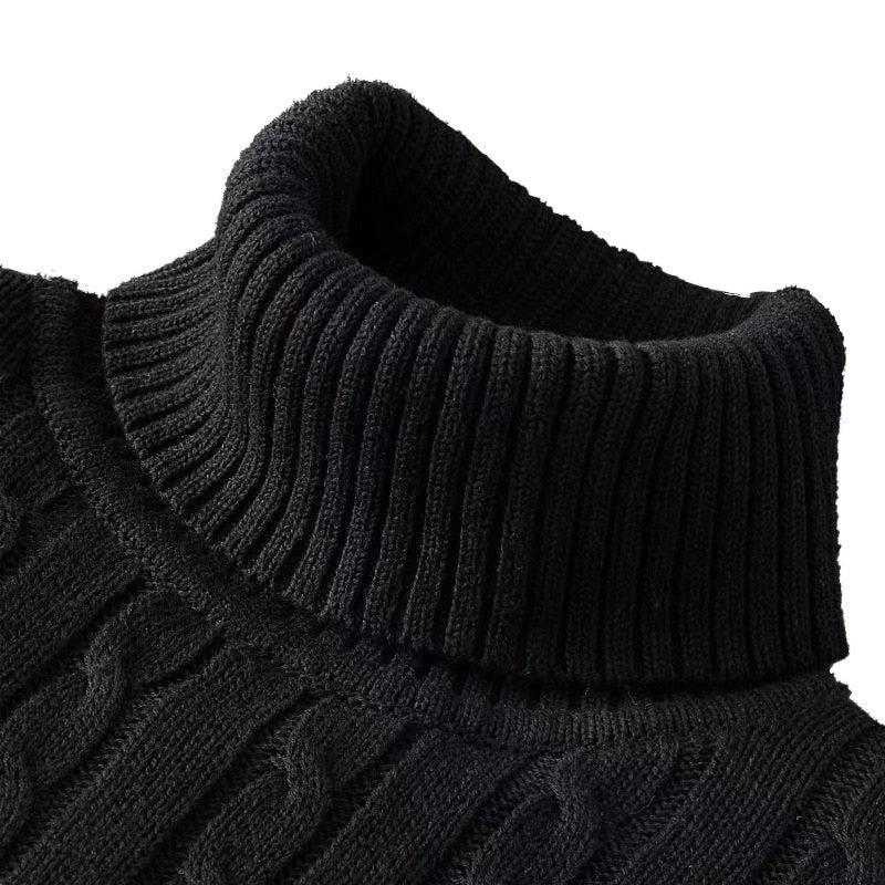 Théo - Pull à col roulé en tricot exclusif pour hommes
