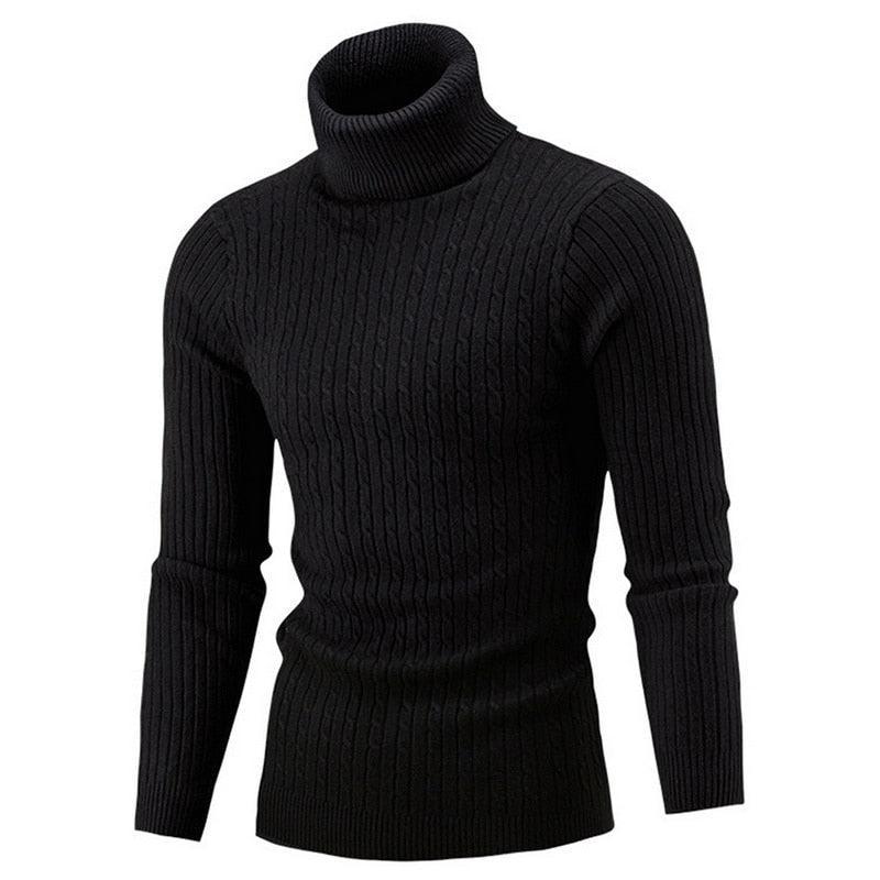 Théo - Pull à col roulé en tricot exclusif pour hommes