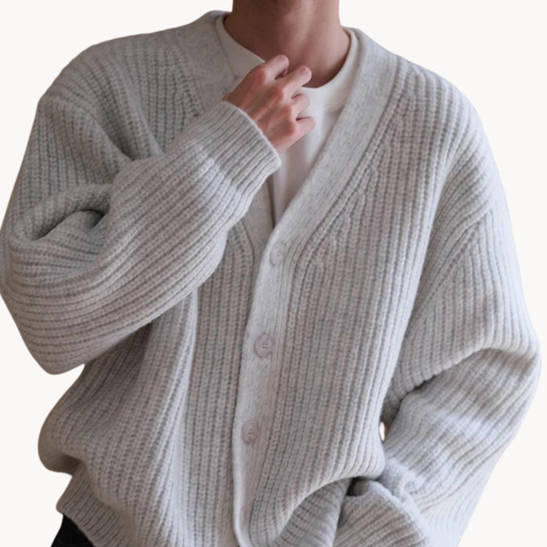 Théodore - Cardigan classique Cormac, alliant élégance intemporelle et confort pour toutes les occasions