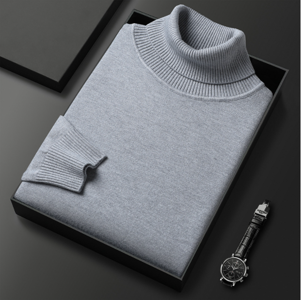 Solvsvanen | Pull col roulé en maille douce