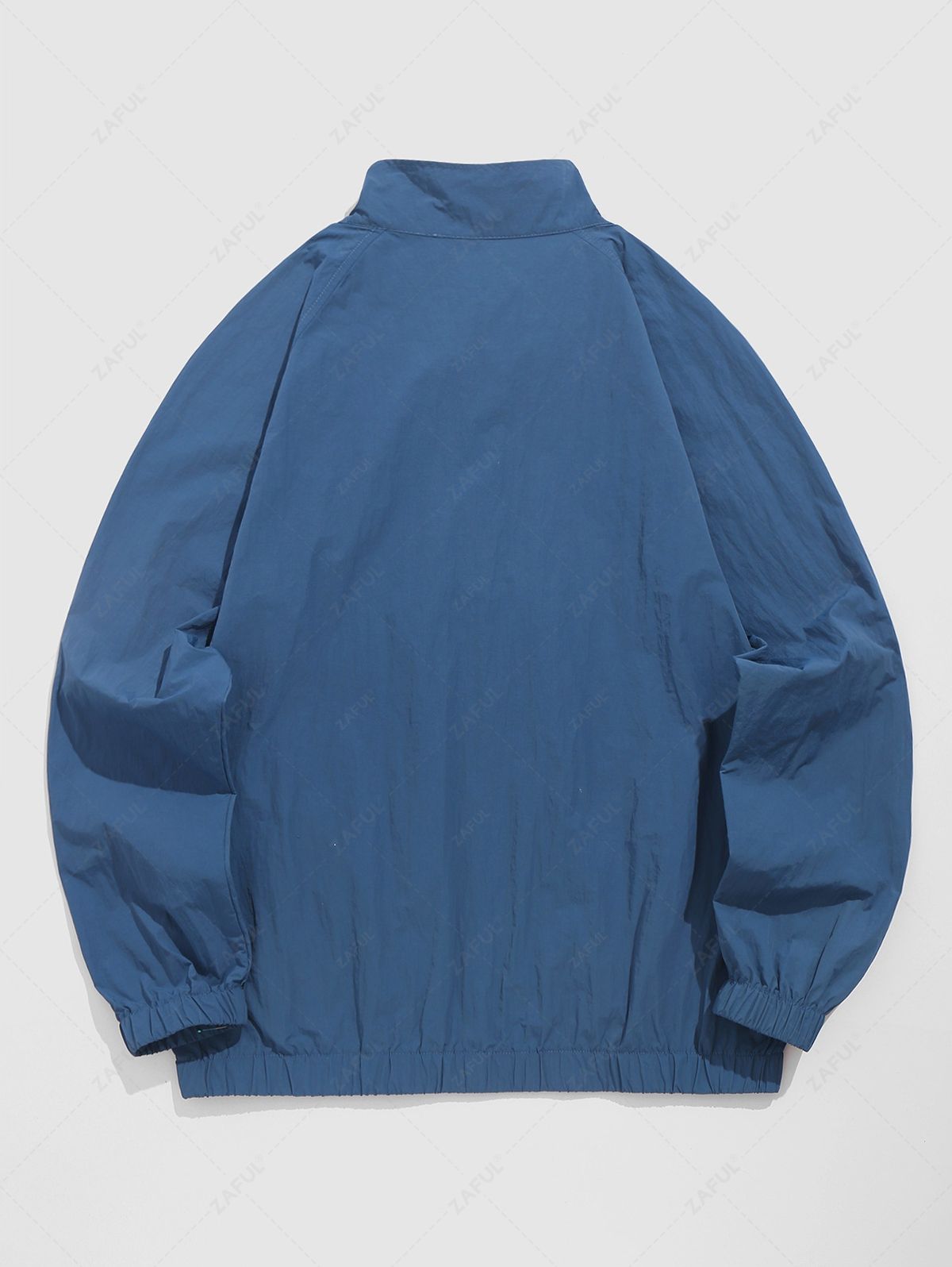 Veste coupe-vent à demi-zip avec imprimé New York pour homme