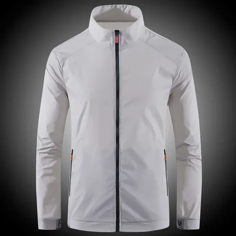 Veste coupe-vent respirante et imperméable pour homme - Protection UV été
