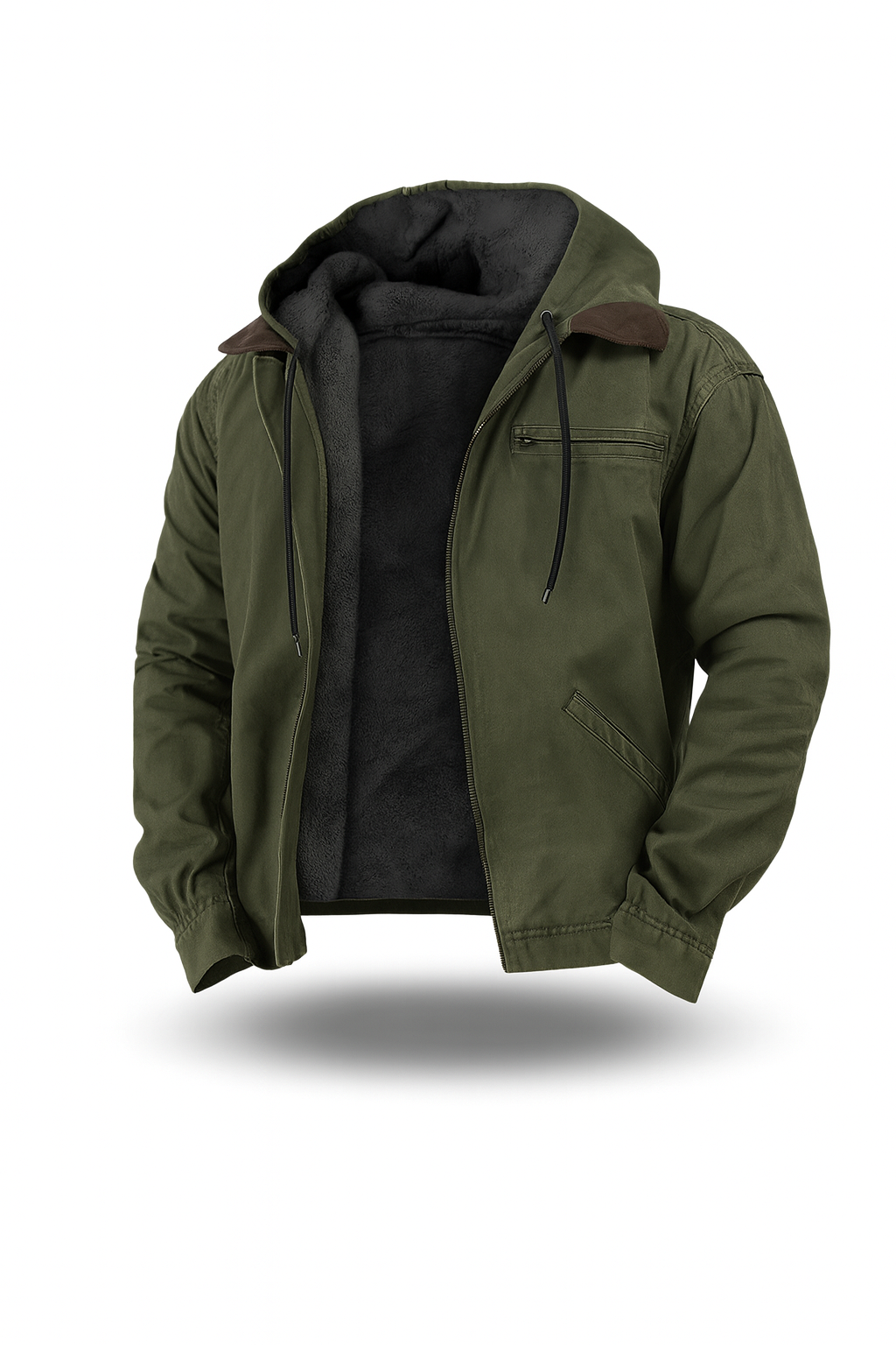 Veste à capuche pour homme en coton, style classique 1