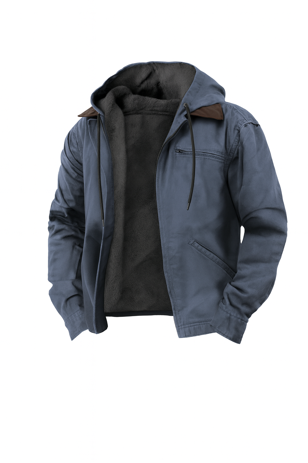 Veste à capuche pour homme en coton, style classique 2