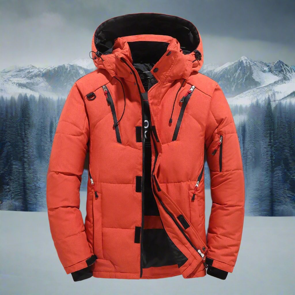 Veste d'hiver | Matelassée, capuche réglable, poches zippées 0