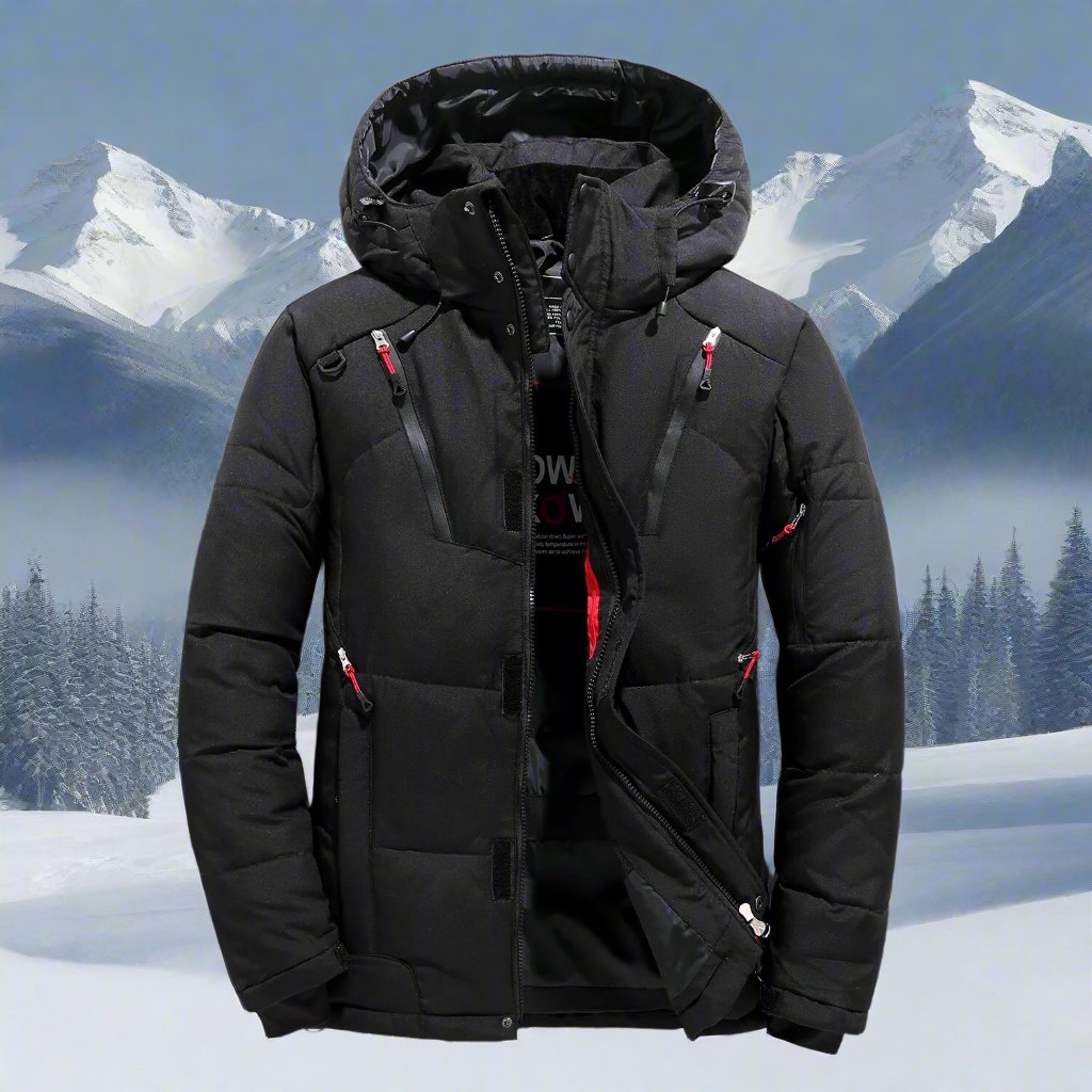 Veste d'hiver | Matelassée, capuche réglable, poches zippées 1