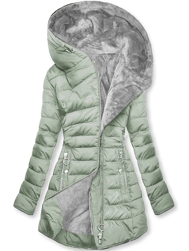 Veste d'hiver longue et confortable pour femme 0