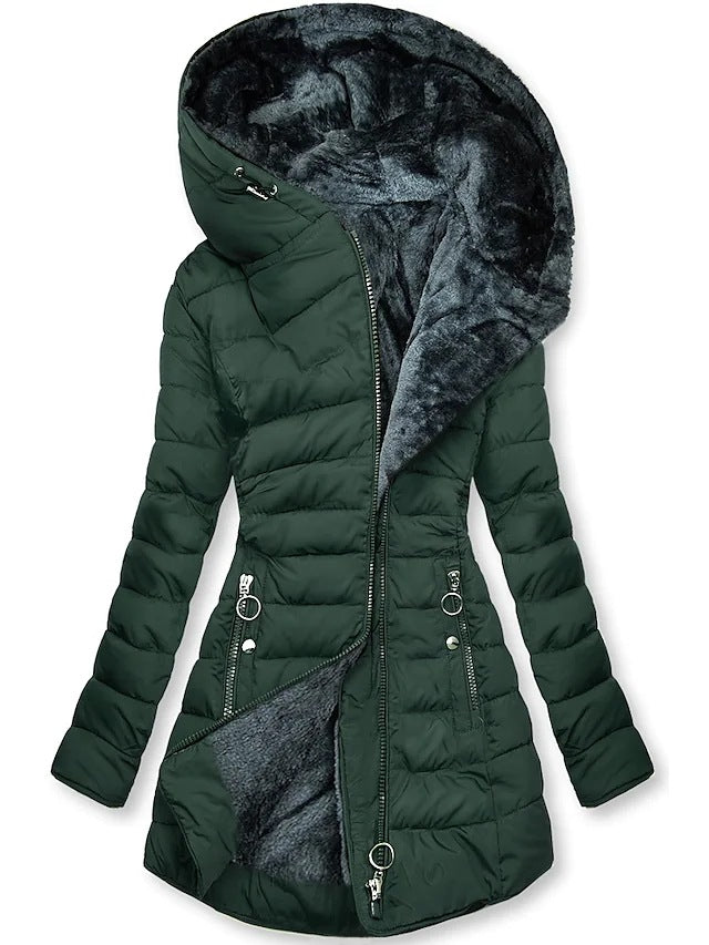 Veste d'hiver longue et confortable pour femme 1