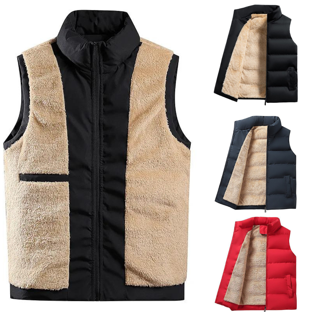 Vincente - Veste en duvet en coton avec rembourrage en laine d'agneau, alliant confort et chaleur