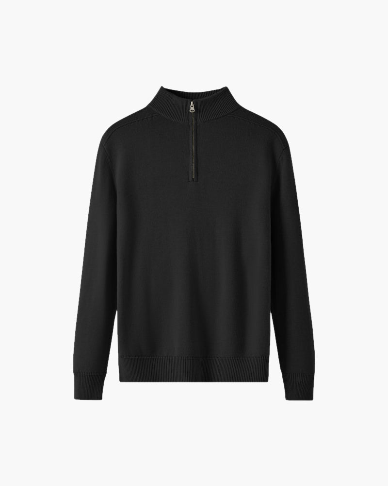 Zip-Up en Laine Mérinos pour Homme – Vêtement Chaud et Élégant avec Col Zippé, Parfait pour l'Hiver - 4