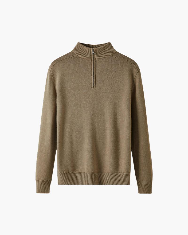 Zip-Up en Laine Mérinos pour Homme – Vêtement Chaud et Élégant avec Col Zippé, Parfait pour l'Hiver - 6