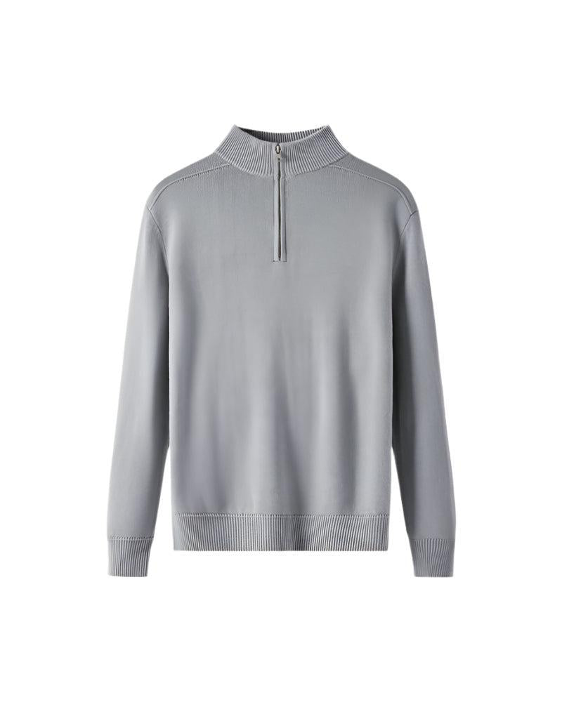 Zip-Up en Laine Mérinos pour Homme – Vêtement Chaud et Élégant avec Col Zippé, Parfait pour l'Hiver - 2