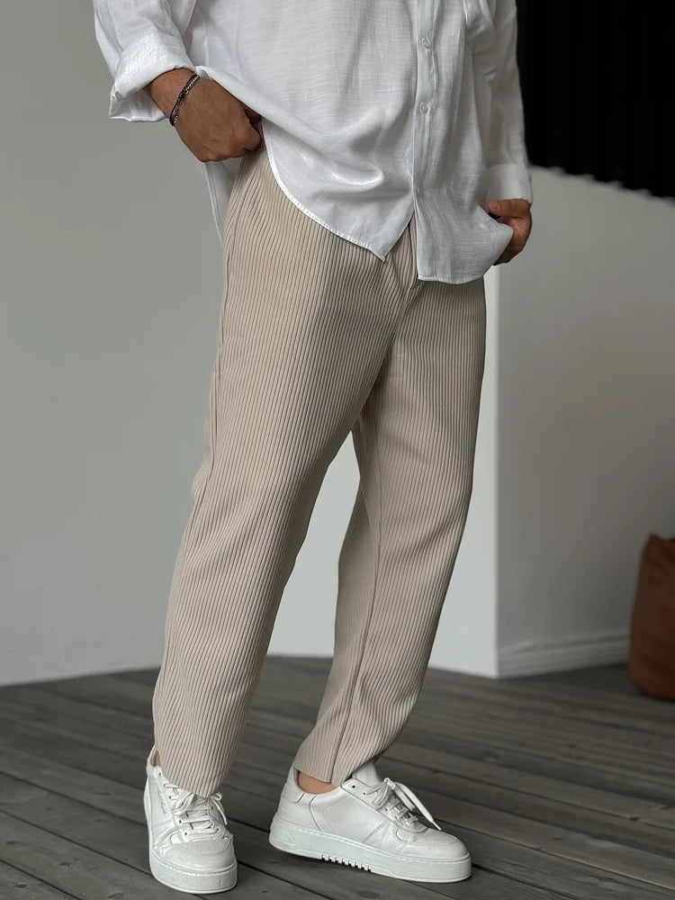 Pantalon habillé luxe doux – Élégance quotidienne pour homme