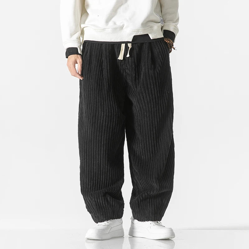 Pantalon de détente en velours côtelé urbain – Coupe décontractée pour homme