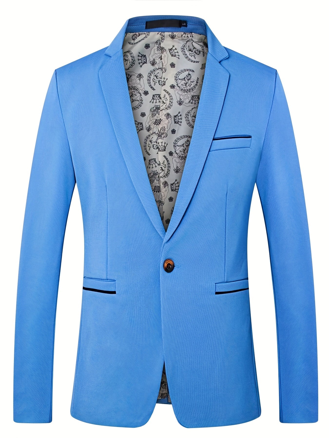 Blazer sur mesure à un bouton pour homme – Coupe élégante