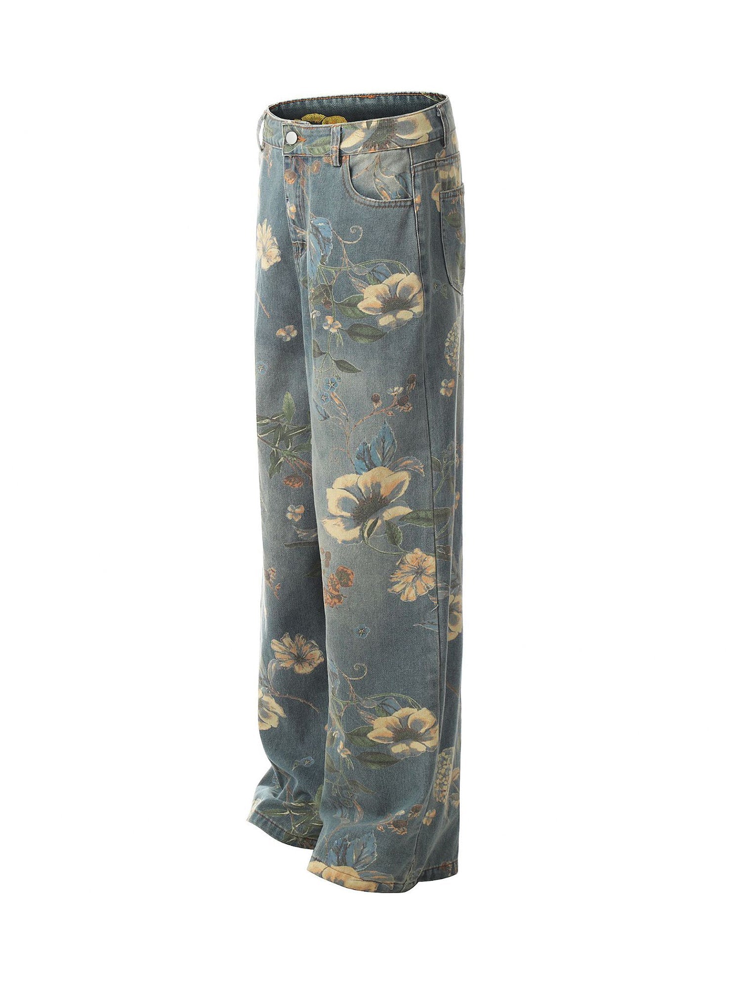 Pantalon ample à imprimé floral pour homme - Style streetwear