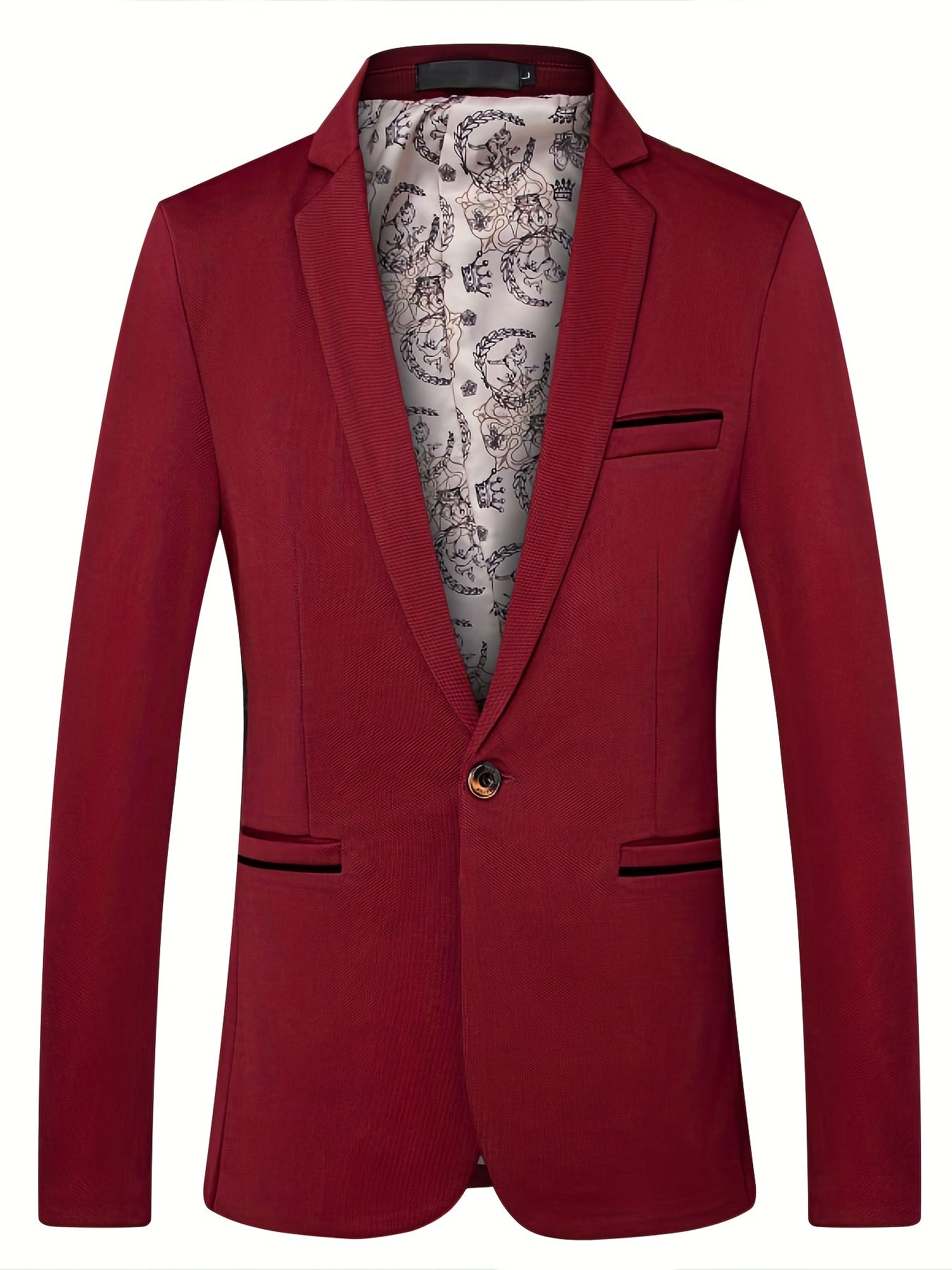 Blazer sur mesure à un bouton pour homme – Coupe élégante