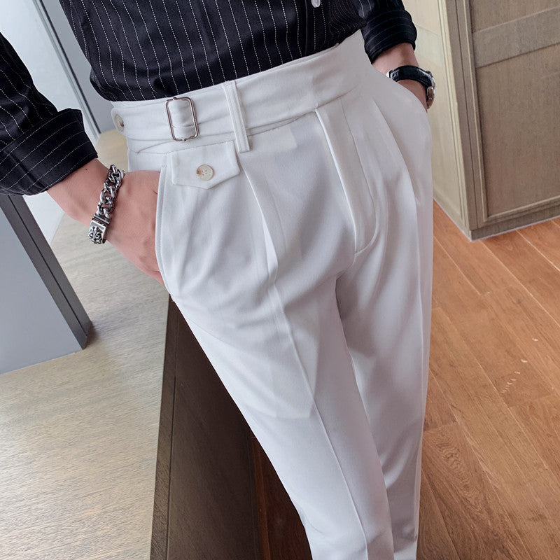 Pantalon slim fit pour homme – Style business décontracté moderne