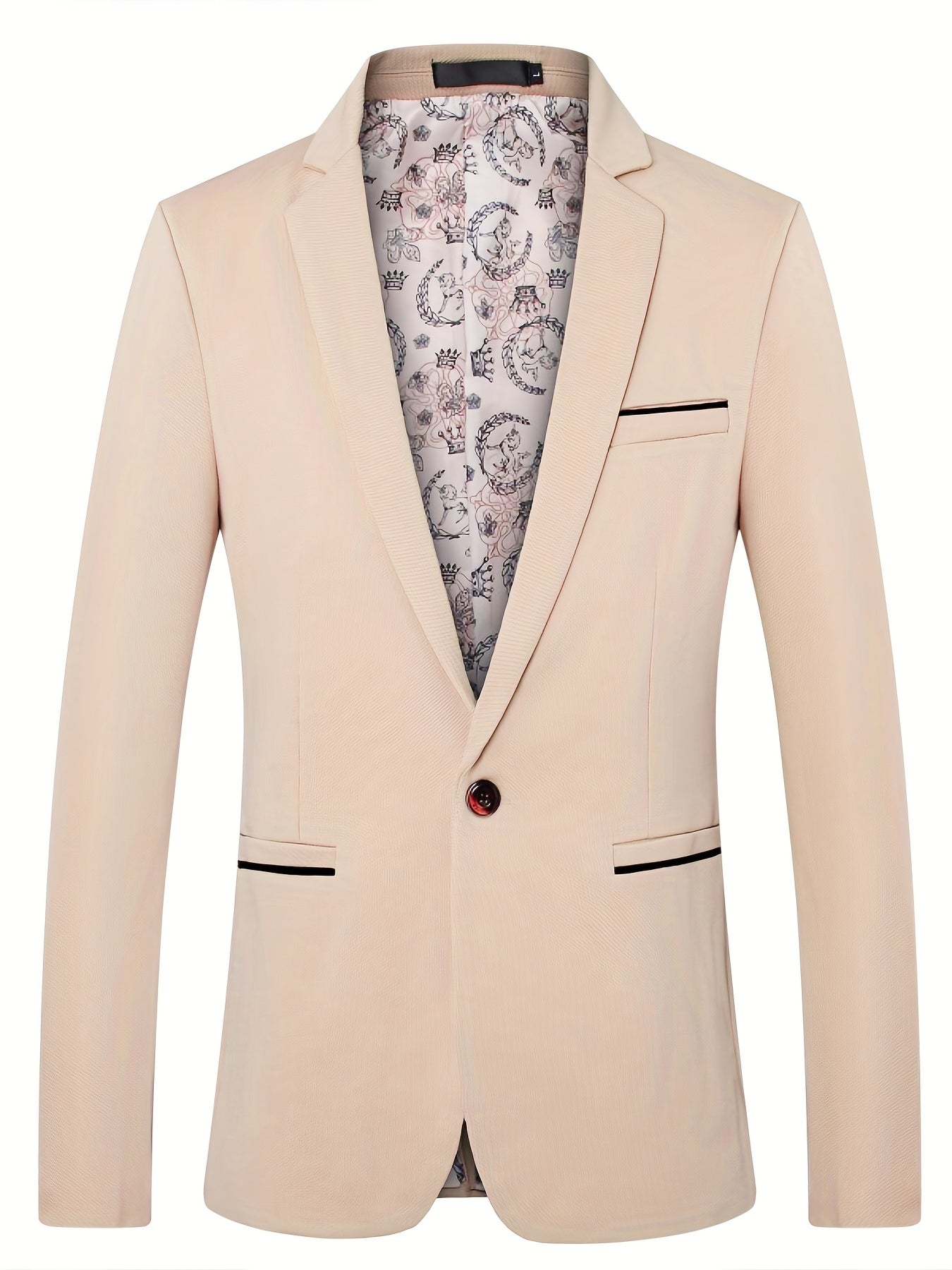 Blazer sur mesure à un bouton pour homme – Coupe élégante
