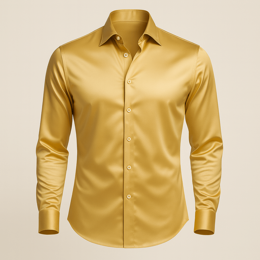 Solvsvanen | Satinhemd mit tailliertem Schnitt