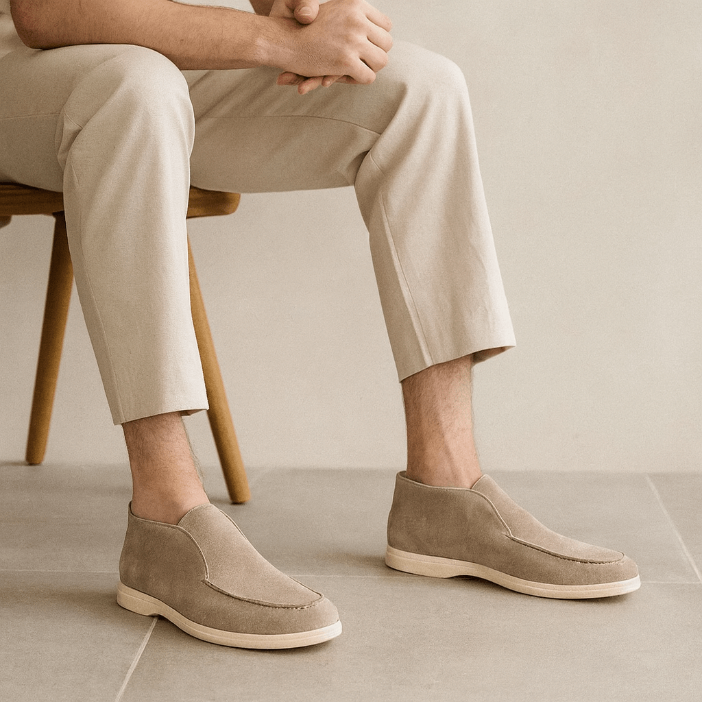 Solvsvanen Loafers en Suède Haut de Gamme
