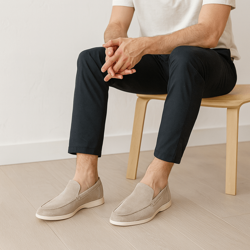 Solvsvanen Loafers en Suède