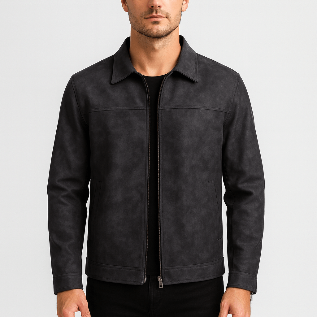 Solvsvanen | Veste en cuir PU avec poches pratiques