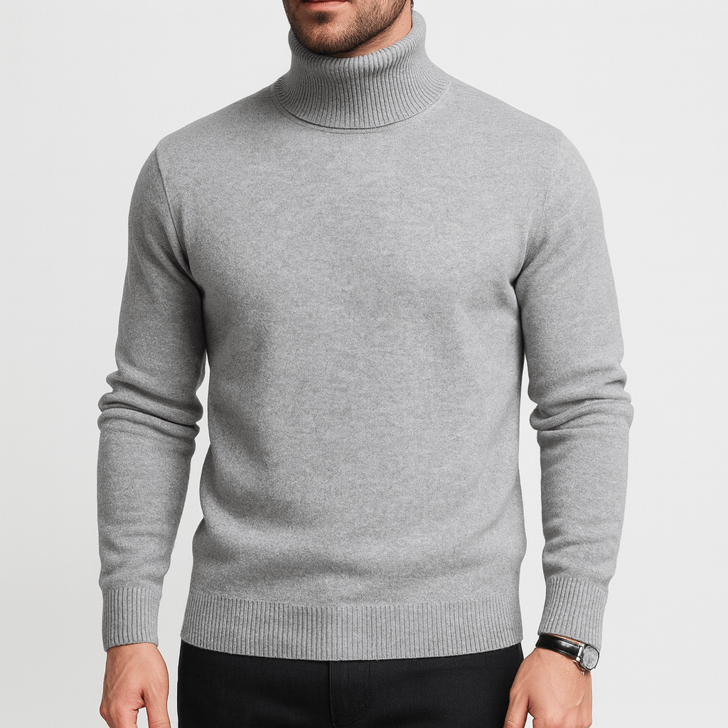 Solvsvanen | Mélange de fibres doux pull col roulé
