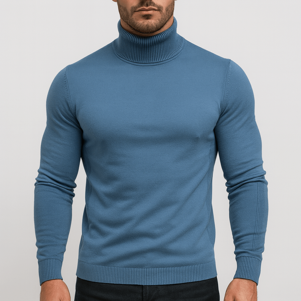 Solvsvanen | Col roulé en coton doux et coupe moderne