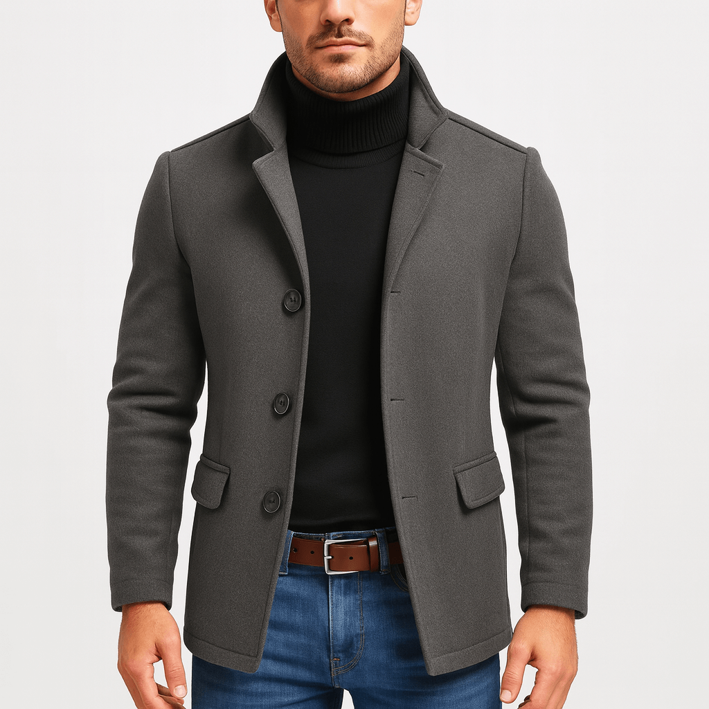 Solvsvanen | Manteau en laine coupe courte et ajustée