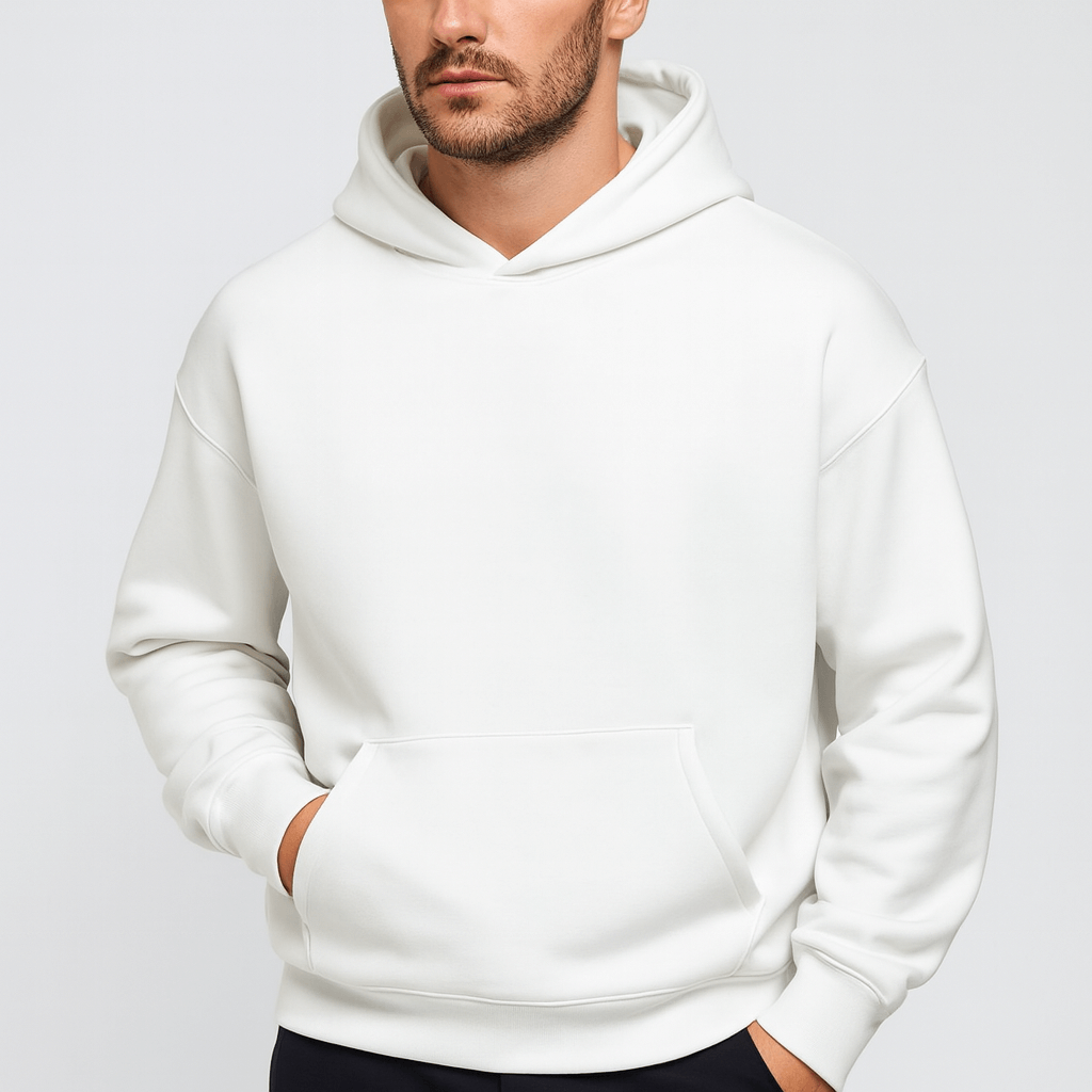 Solvsvanen | Sweat à capuche en tissu doux de style contemporain